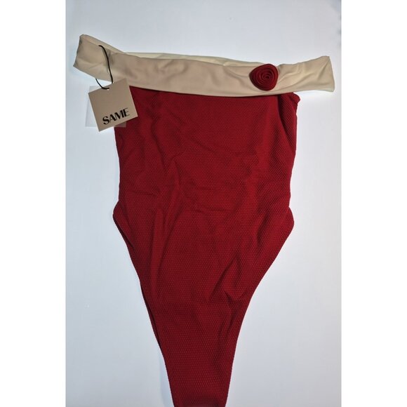 Same Other - SAME Los Angeles One Piece Swimsuit Womens Size Small Fuisha Off Shoulder